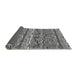 Thickness of Patterned Metallic Silver Gray Rug, pat1098gry