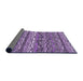 Thickness of Patterned Purple Rug, pat1098pur