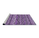 Sideview of Machine Washable Transitional Purple Rug, wshpat1098pur