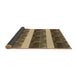 Thickness of Patterned Metallic Gold Rug, pat1099brn