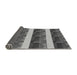 Thickness of Patterned Dark Gray Rug, pat1099gry