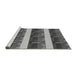 Sideview of Machine Washable Transitional Dark Gray Rug, wshpat1099gry