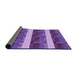 Thickness of Patterned Purple Rug, pat1099pur