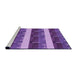 Sideview of Machine Washable Transitional Purple Rug, wshpat1099pur