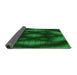 Thickness of Patterned Deep Emerald Green Rug, pat110grn