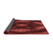 Thickness of Patterned Maroon Red Rug, pat110rd