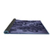 Thickness of Patterned Blue Rug, pat1100blu