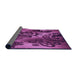 Thickness of Patterned Crimson Purple Rug, pat1100pur