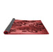 Thickness of Patterned Red Rug, pat1100rd