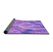 Thickness of Patterned Violet Purple Rug, pat1101pur