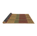 Thickness of Patterned Saddle Brown Rug, pat1102brn