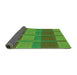 Thickness of Patterned Neon Green Rug, pat1102grn