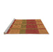 Sideview of Machine Washable Transitional Orange Rug, wshpat1102org