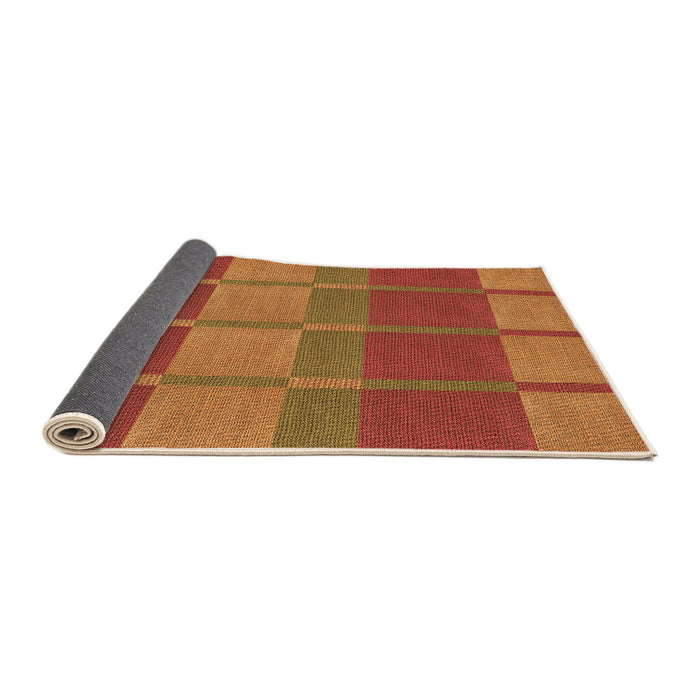 Thickness of Patterned Orange Rug, pat1102org