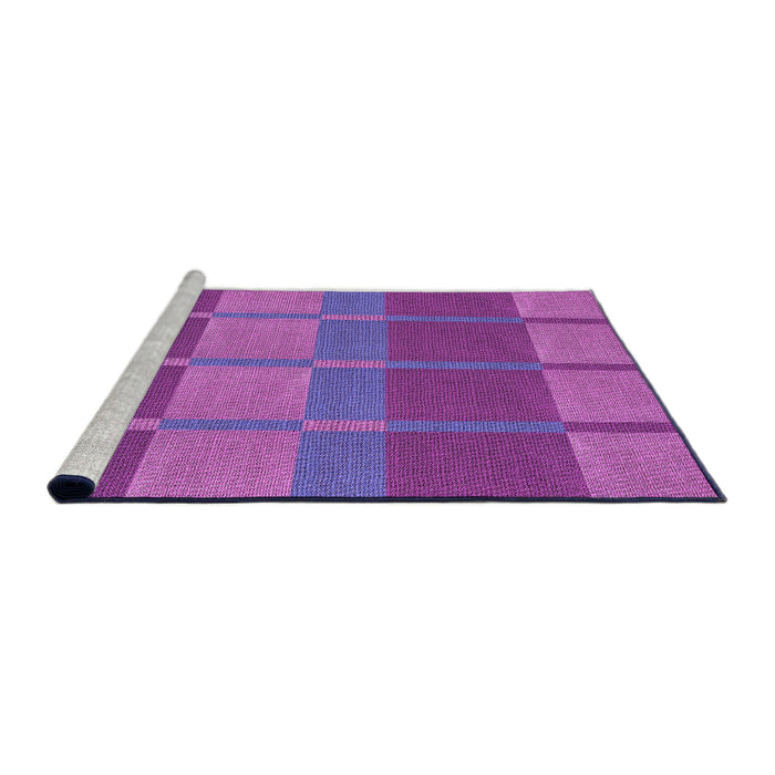 Sideview of Machine Washable Transitional Dark Orchid Purple Rug, wshpat1102pur