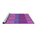 Sideview of Machine Washable Transitional Dark Orchid Purple Rug, wshpat1102pur