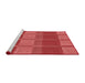 Sideview of Machine Washable Transitional Red Rug, wshpat1102rd