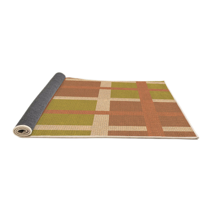 Thickness of Patterned Orange Rug, pat1103org