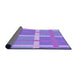 Thickness of Patterned Bright Lilac Purple Rug, pat1103pur