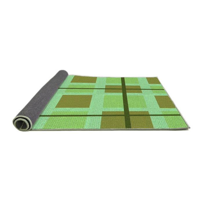 Thickness of Patterned Green Rug, pat1104grn