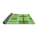 Thickness of Patterned Green Rug, pat1104grn