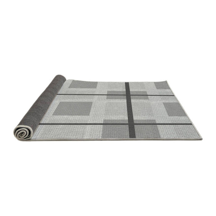 Thickness of Patterned Platinum Silver Gray Rug, pat1104gry