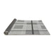 Thickness of Patterned Platinum Silver Gray Rug, pat1104gry