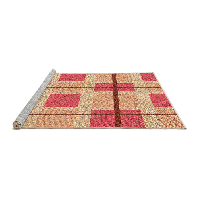 Sideview of Machine Washable Transitional Yellow Rug, wshpat1104org