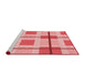 Sideview of Machine Washable Transitional Pastel Pink Rug, wshpat1104rd