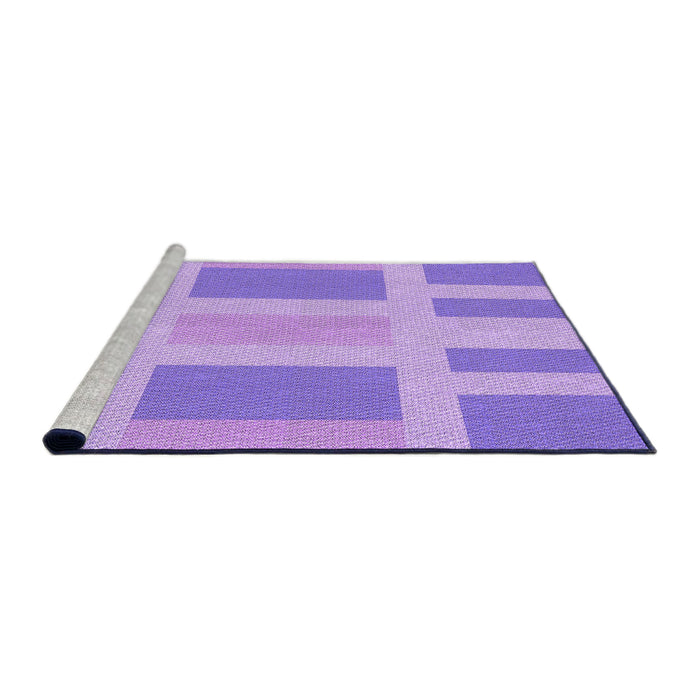 Sideview of Machine Washable Transitional Mauve Purple Rug, wshpat1106pur