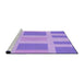 Sideview of Machine Washable Transitional Mauve Purple Rug, wshpat1106pur