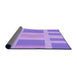 Thickness of Patterned Mauve Purple Rug, pat1106pur