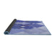 Thickness of Patterned Blue Rug, pat1107blu