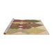 Sideview of Machine Washable Transitional Light Brown Rug, wshpat1107brn