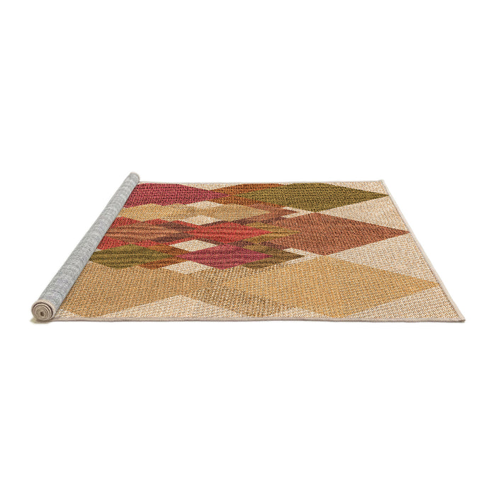 Sideview of Machine Washable Transitional Red Rug, wshpat1107org