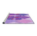 Sideview of Machine Washable Transitional Mauve Purple Rug, wshpat1107pur