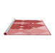 Sideview of Machine Washable Transitional Pastel Pink Rug, wshpat1107rd