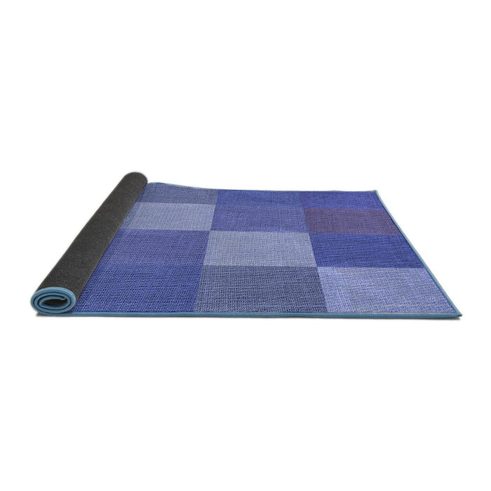 Thickness of Patterned Sky Blue Rug, pat1108blu