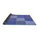 Thickness of Patterned Sky Blue Rug, pat1108blu