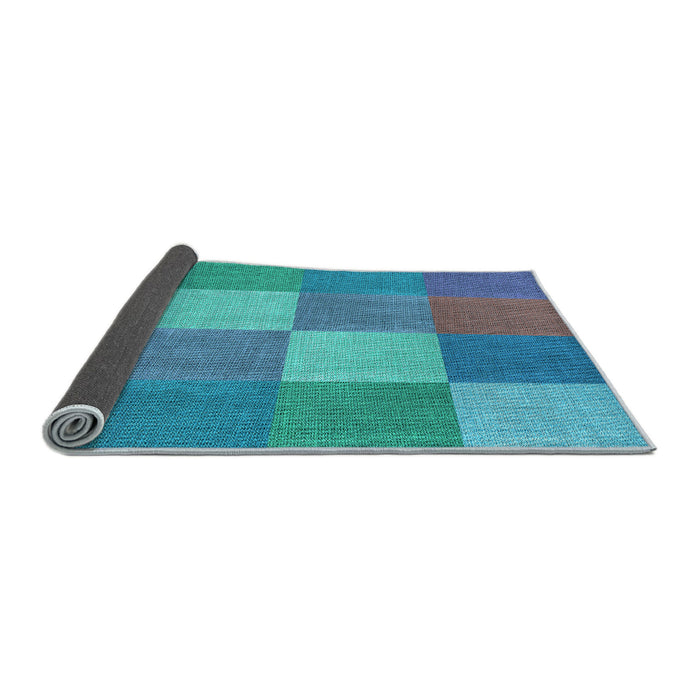 Thickness of Patterned Blue Rug, pat1108lblu
