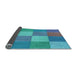 Thickness of Patterned Blue Rug, pat1108lblu