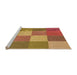 Sideview of Machine Washable Transitional Red Rug, wshpat1108org