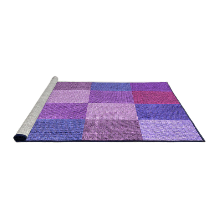 Sideview of Machine Washable Transitional Purple Rug, wshpat1108pur