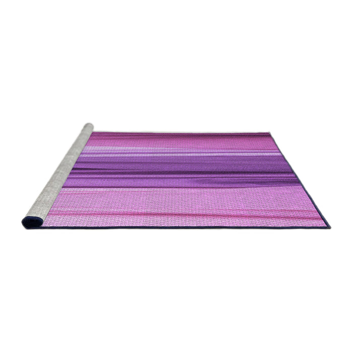 Sideview of Machine Washable Transitional Violet Purple Rug, wshpat1109pur