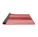 Thickness of Patterned Ruby Red Rug, pat1109rd