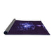 Thickness of Patterned Purple Rug, pat111pur