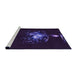 Sideview of Machine Washable Transitional Purple Rug, wshpat111pur