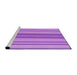 Sideview of Machine Washable Transitional Violet Purple Rug, wshpat1111pur