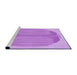 Sideview of Machine Washable Transitional Pastel Purple Pink Rug, wshpat1112pur