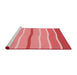 Sideview of Machine Washable Transitional Light Coral Pink Rug, wshpat1113rd